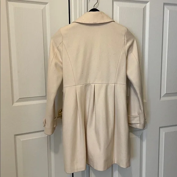 Old Navy Cream Double-Breasted Trench Coat - Picture 5 of 6